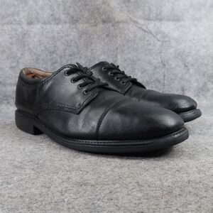 Dockers Shoes Mens 12 Oxford Derby Black Leather Gordon Classic Formal Cap Toe